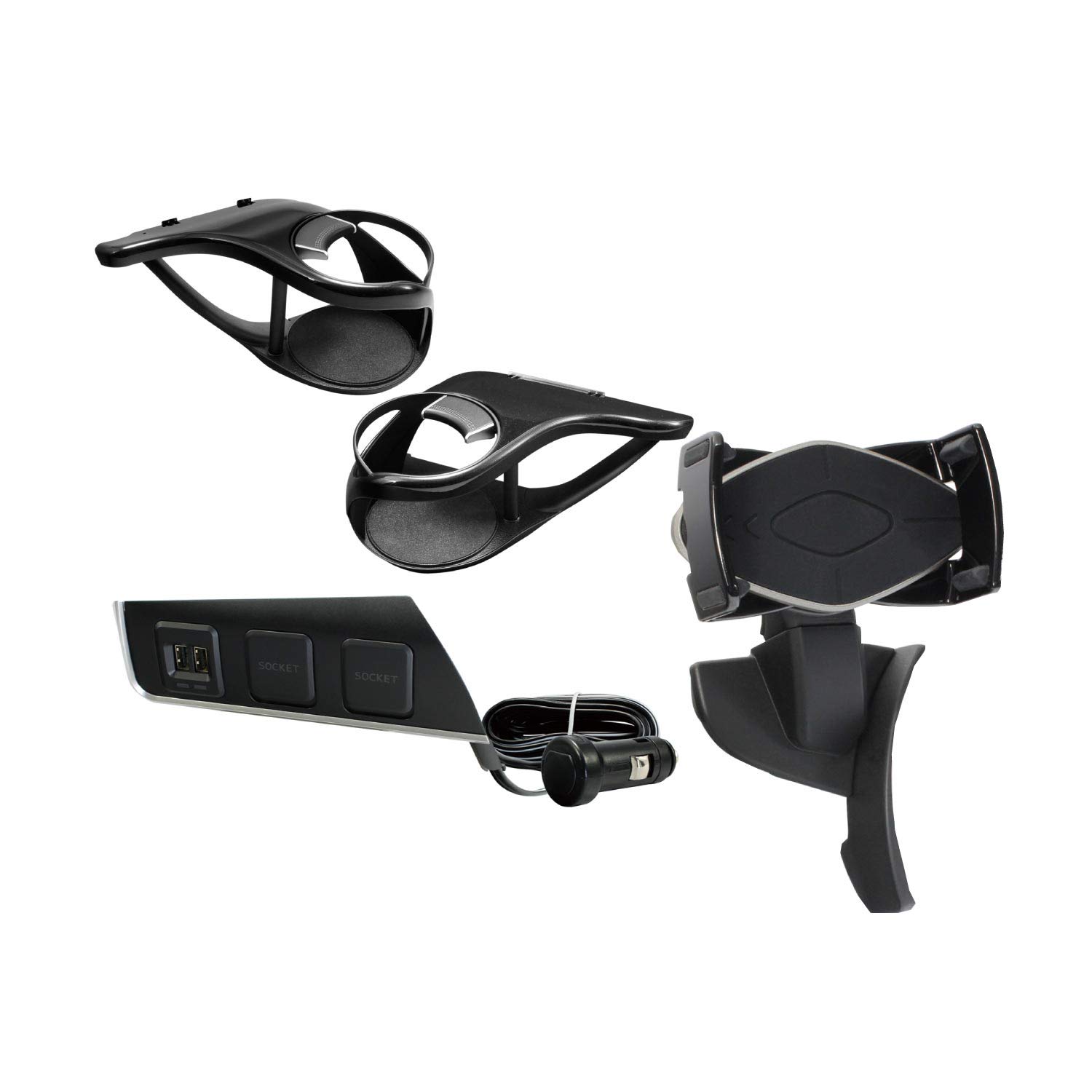 トヨタ C-HR専用 アクセサリー　5点セット Amazon.co.jp: YAC(ヤック) C-HR専用 エアコンドリンクホルダー